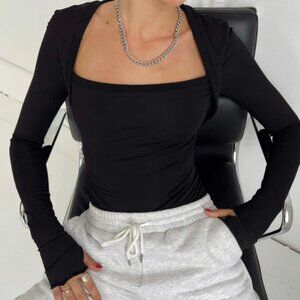 Princess Pollu Kentwell Bolero Bodysuit in Black - Sz 8